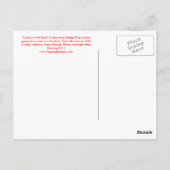 Kakteen im Felsen Postkarte (Rückseite)