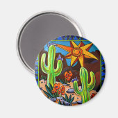 Kakteen im Südwesten Magnet (Vorderseite/Rückseite)