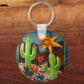 Kakteen im Südwesten Schlüsselanhänger (Vorderseite)