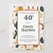 Kakteen im südwestlichen Stil Einladung (Vorderseite)