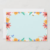 Kakteen in Bloom Abschluss Einladung (Rückseite)