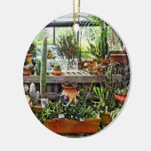 Kakteen in Greenhouse Keramik Ornament (Links)