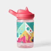 Kakteen in lebhaften Farben Trinkflasche (rechts)