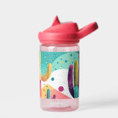 Kakteen in lebhaften Farben Trinkflasche (Links)