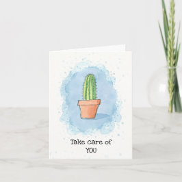Kakteen in Pot - Blue Karte