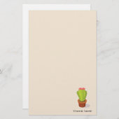 Kakteen in Pot Briefpapier (Vorne/Hinten)
