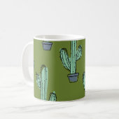 Kakteen in Pot Illustration Kaffeetasse (Vorderseite Links)