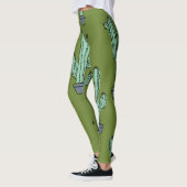 Kakteen in Pot Illustration Leggings (Links)