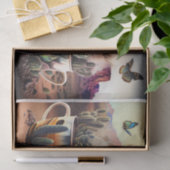 Kakteen, Kaffee und Schmetterlinge, Südwestvibes, Seidenpapier (Geschenk)