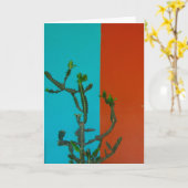 Kakteen Karte (Gelbe Blume)