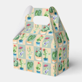 Kakteen-Liebe - Aquarell Geschenkschachtel