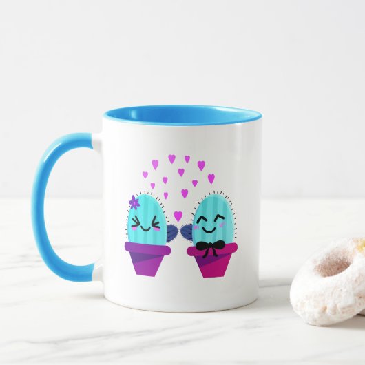 Kakteen-Liebe Tasse (Mit Donut)