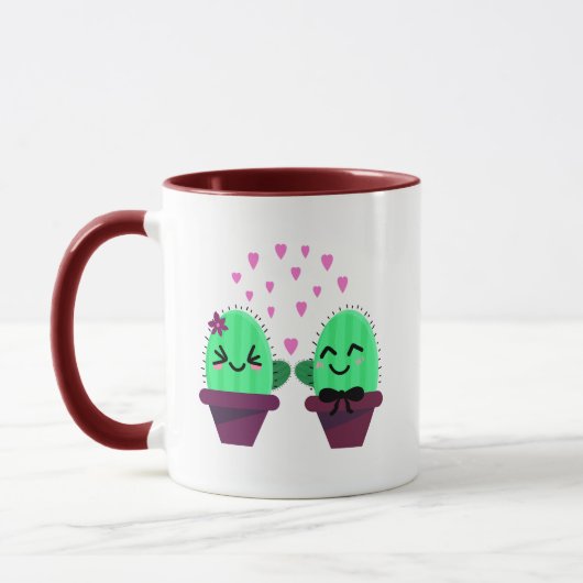 Kakteen-Liebe Tasse (Links)