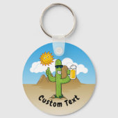 Kakteen mit Bierbeere-Schlüsselanhänger Schlüsselanhänger (Vorderseite)