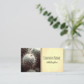 Kakteen Nature Pflanze sepia Visitenkarte (Stehend Vorderseite)