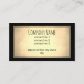 Kakteen Nature Pflanze sepia Visitenkarte (Rückseite)