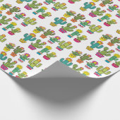 Kakteen, niedliche geschenkpapier (Ecke)