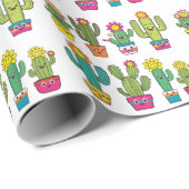 Kakteen, niedliche geschenkpapier (Rolleneckpunkt)