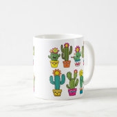 Kakteen, niedliche kaffeetasse (VorderseiteRechts)