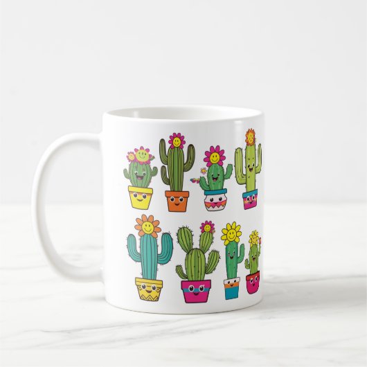Kakteen, niedliche kaffeetasse (Links)
