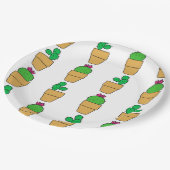 Kakteen Pappteller (Schrägansicht)