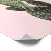 Kakteen pectus und Pink Poster (Ecke)