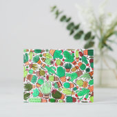 Kakteen Pflanze Grüner Kakteen Garden Postkarte (Stehend Vorderseite)