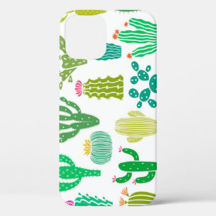 Kakteen Pflanze: Vintages Set mit Blumen. Case-Mate iPhone Hülle