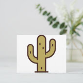 Kakteen Postkarte (Stehend Vorderseite)