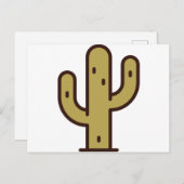 Kakteen Postkarte (Vorne/Hinten)