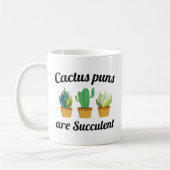 Kakteen Puns sind sukkulent Kaffeetasse (Links)