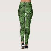 Kakteen-Rosette-Muster mit Dew Leggings (Rückseite)