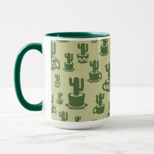 Kakteen-Silhouette in Tassen Combo-Tasse