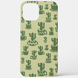 Kakteen-Silhouette in Tassen und Töpfen Case-Mate iPhone Hülle