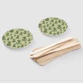 Kakteen-Silhouette in Tassen und Töpfen Fächer (Non-assembled)