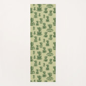 Kakteen-Silhouette in Tassen und Töpfen Yogamatte (Vorderseite)