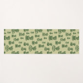 Kakteen-Silhouette in Tassen und Töpfen Yogamatte (Vorderseite (Horizontal))