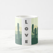 Kakteen, Sonne und Wüste Kaffeetasse (Mittel)