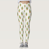 Kakteen & Succulent Polk Dot Muster 3 Leggings (Vorderseite)