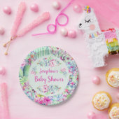 Kakteen & Succulents Babydusche Pappteller (Party)