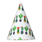 Kakteen, Sukkulent, Aquarell, Fiesta, Mexikanisch, Partyhütchen (Vorderseite)