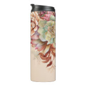 Kakteen Sukkulente Monogram Thermal Tumbler Thermosbecher (Nach rechts gedreht)