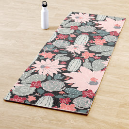 Kakteen Sukkulente Pflanze Rosa Minzbraun Yogamatte