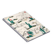 Kakteen Sukkulente: Vintage Wüstenflora. Notizblock (Rechte Seite)