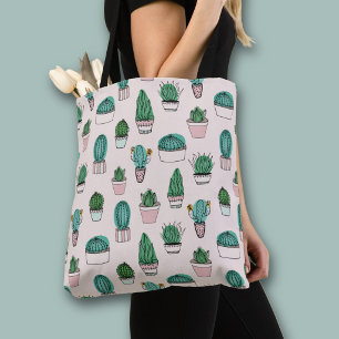 Kakteen Sukkulenten Topfpflanzenmuster Tasche