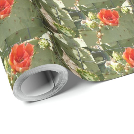 Kakteen Tough and Beautiful matte Geschenkpapier (Rolleneckpunkt)