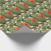 Kakteen Tough and Beautiful matte Geschenkpapier (Ecke)