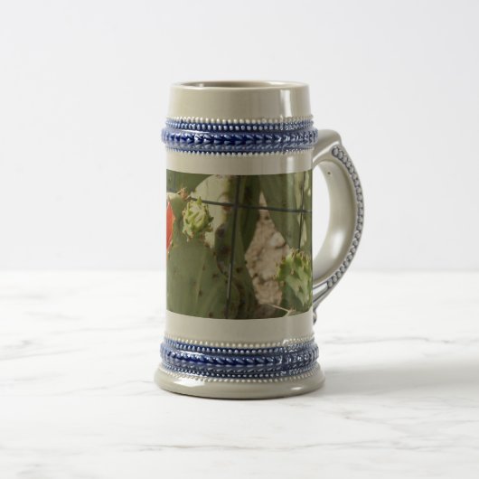 Kakteen Tough and Beautiful stein Bierglas (VorderseiteRechts)