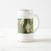 Kakteen Tough and Beautiful white stein w gold tri Bierglas (VorderseiteRechts)