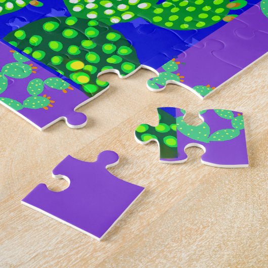 Kakteen Tree with Owls and Birds Puzzle (Seite)